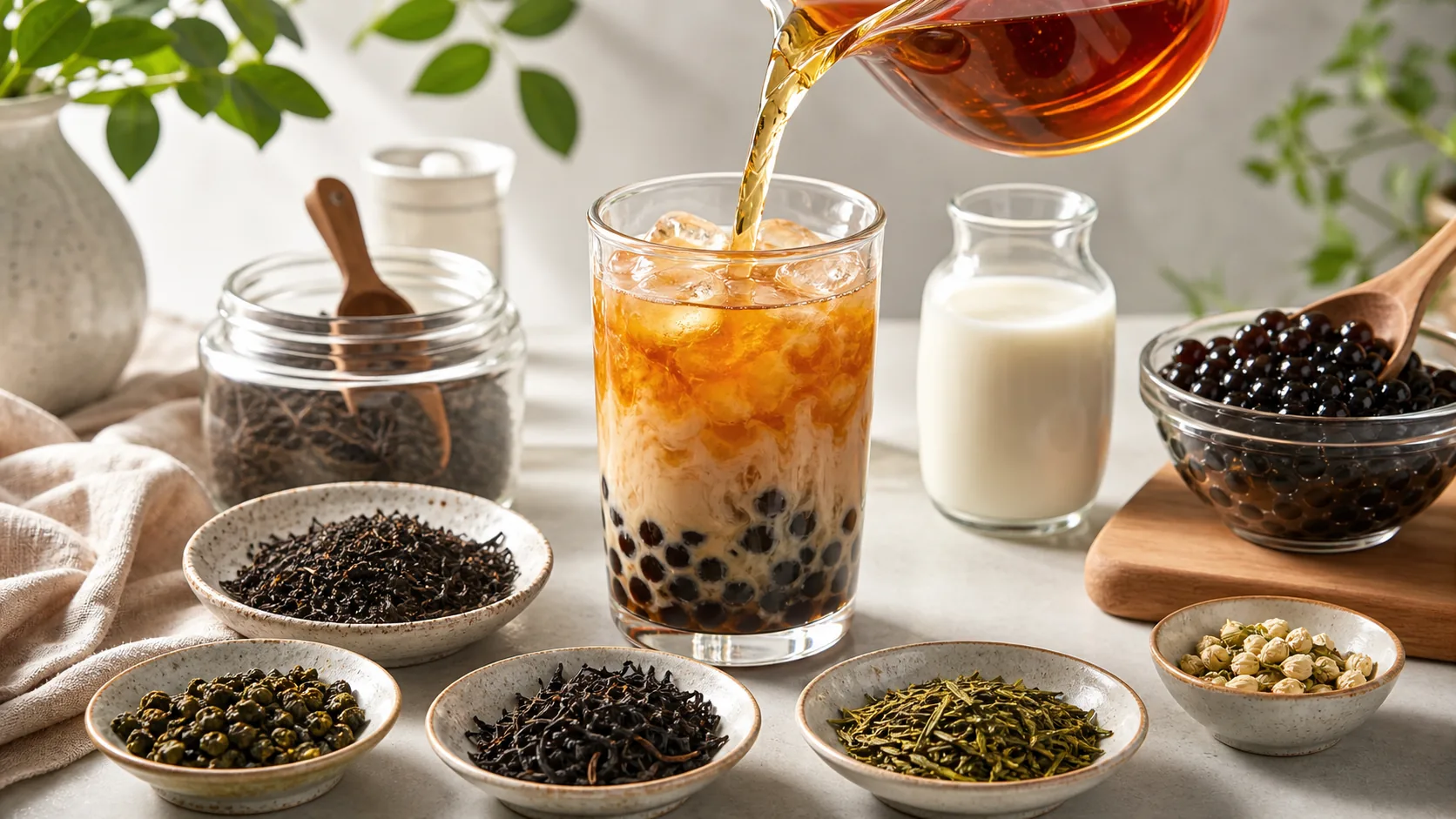 Best Tea for Milk Tea ingredients and setup