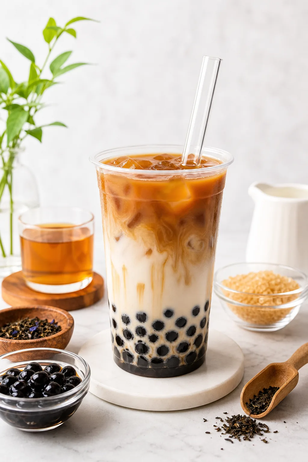 Boba Supplies for Home pinterest hero finished drink for Boba Bloom