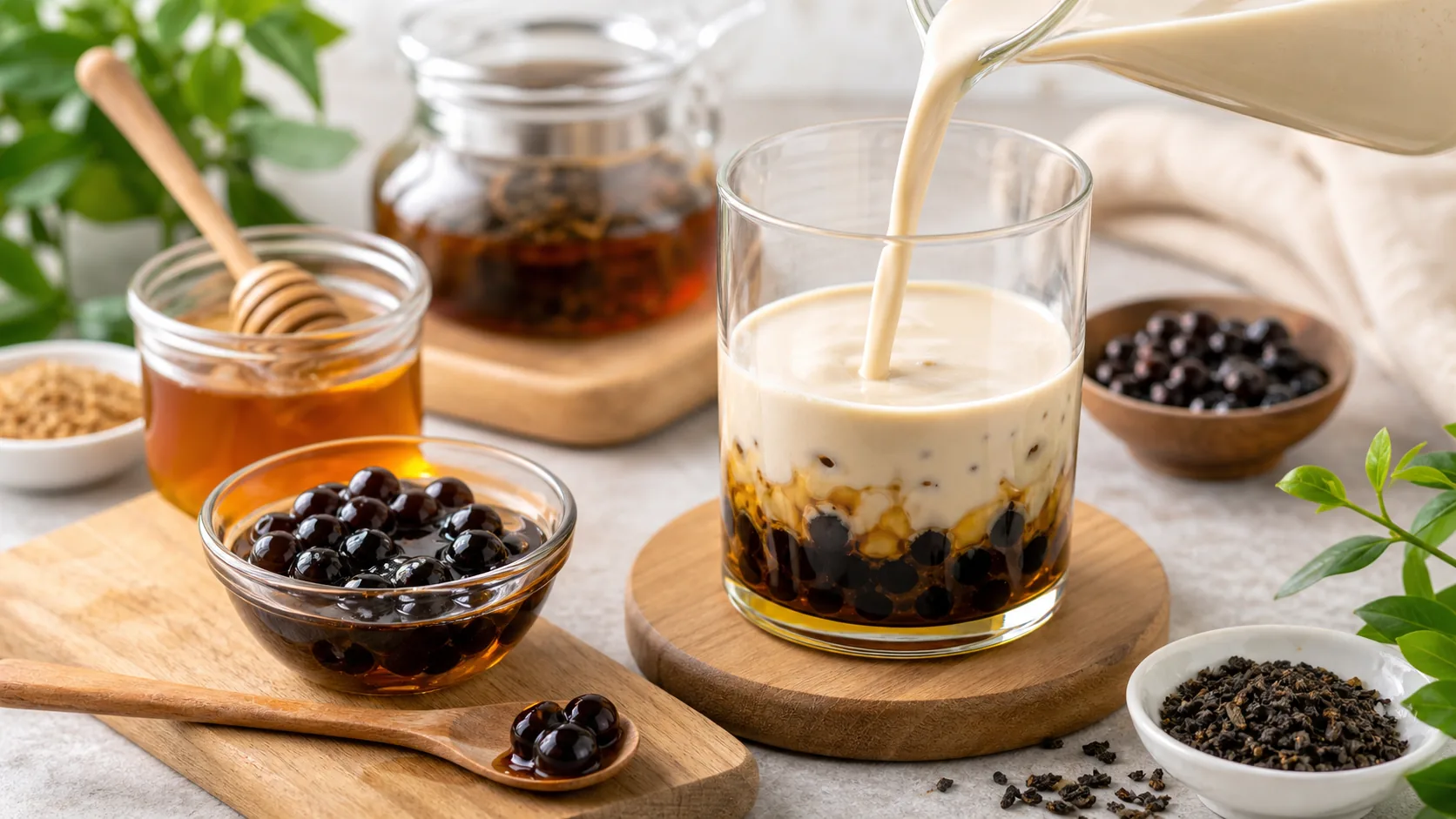 Honey Boba Syrup ingredients and process