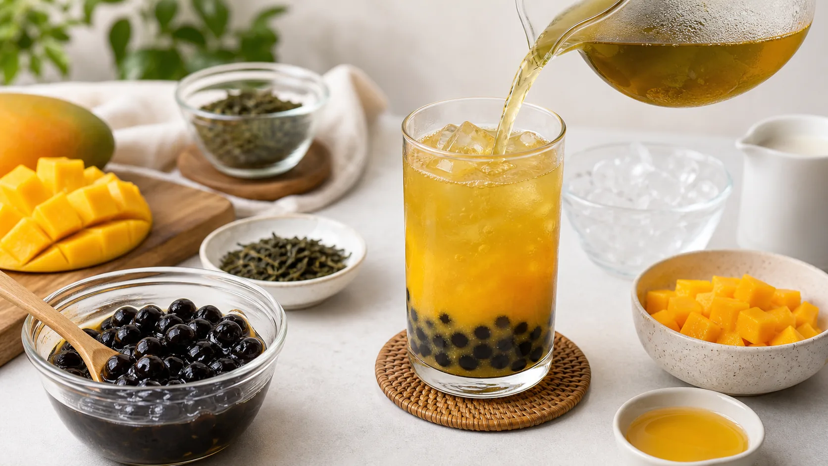 Mango Green Tea ingredients and process