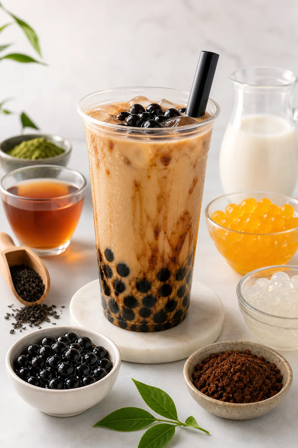 Where to Buy Boba Ingredients pinterest hero finished drink for Boba Bloom